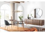 Set Da Pranzo Sala Da Pranzo Tavolo Sedie Credenza Set 10Pcs Legno Marrone