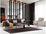 Set Di Divani A 4 Posti Poltrona A Quattro Posti In Tessuto Grigio Design Moderno
