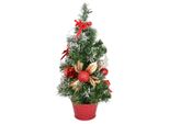 Albero Decorato Rosso - 35 Cm