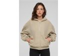 DáMská Mikina Na Zip Urban Classics Ladies Oversized Sherpa Zip Hoody Wetsand - M
