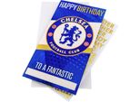 Chelsea Fc - Personalizzabile - Biglietto Di Compleanno - Cartoncino TA11747 (Taglia Unica) (Blu/Bianco)