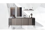 Set Credenza Con Specchio Credenza Credenza Grigia Cassettiera In Legno