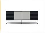Credenza Cassettiera Credenza Legno Moderna Nero Cassettiera Soggiorno