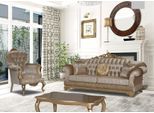 Design Chesterfield 3+1 Posti Tavolino In Tessuto Divano Poltrona Tappezzeria Divano Divani