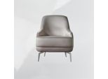 Poltrona Wing Chair Poltrona Cocktail In Tessuto Moderno Grigio Poltrona Soggiorno