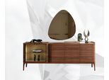 Credenza Con Specchio Mobile Credenza Mobile In Legno Cassettiera Marrone Design