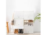 Scarpiera Portatile Modulare Innovagoods Bianca - 36 Paia