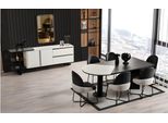 Set Da Pranzo Gruppo Sala Da Pranzo Zona Pranzo Tavolo Da Pranzo Sedie 9 Pezzi Legno Bianco