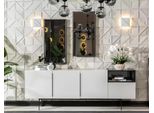 Credenza Mobili Stile Italiano Legno Specchio Set 2 Pezzi Mobili Soggiorno