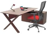 Scrivanie Mobili Per Ufficio Scrivania Ad Angolo Tavoli Da Lavoro Mobili In Legno Marrone