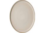 Ritzenhoff & Breker Olivia Piatto Ovale, Piatto Da Portata, Piatto Di Servizio, Gres, Beige, 25 X 19 Cm, 746839