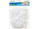 Pompon Decorativi Bianchi 120Pz/1Cm Craft With Fun 463921