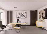 Studio Ufficio Scrivania Angolare Tavolino Credenza Moderna Bianco