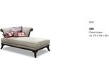 Art Deco Textile Comfort Lussuoso Chaise Lounge Relax Chaise Lounge Chaise Longue