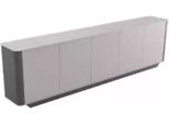 Credenza Documenti Moderna Cassettiera Armadio Legno Armadio Ufficio Grigio Jv Mobili