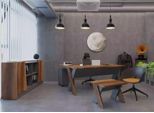 Scrivania Tavolino Libreria Studio Ufficio Moderno Marrone