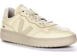 Scarpe Da Ginnastica Veja V 90 Da Donna In Pelle Con Lacci Piatti E Logo Ot In Pelle Sul Lato In Crema - 5 Regno Unito - 38 Eu - 7 Us / Crema