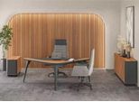 Studio Ufficio Scrivania Cassettiera Credenza Moderna Legno Marrone