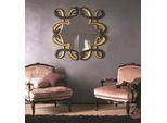 Specchio Classico Di Design Con Cornice In Vero Legno Xxl 115X115 Specchio Da Parete
