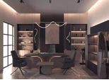 Scrivania Tavolino Libreria Arredo Studio Moderno Legno Marrone