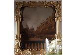Specchio Con Cornice Intagliata Oro Barocco Rococò Specchio Da Parete Italiano Nuovo