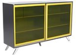Elegante Schedario Grigio Giallo Mobili Per Ufficio Armadi Per Ufficio In Legno