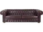 Design Chesterfield Divano Imbottito Set Di Sedute In Tessuto Marrone