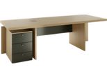 Scrivania Moderna Per Ufficio Scrivania Marrone Mobili In Legno Ambiente Di Lavoro Tavolo