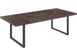 Tavolo Da Conferenza Moderno Nero Marrone Piano In Legno Metro Quadro