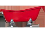 Vasca Da Bagno Freestanding Di Design Rossa Vasca Da Bagno In Rosso Vasca Da Bagno In Acrilico