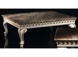 Tavolino Da Caffè In Vero Legno Barocco Rococò Tavolino 120X120Cm Mobili Italiani