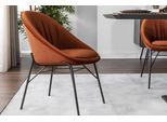 Set Sedia Da Pranzo Sedia Da Cucina Poltrona Sedie 6Pcs Tessuto Arancione