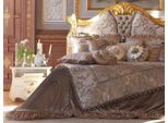 Chesterfield Letto Testiera Letti Tappezzeria Hotel Mobili Italiani Velluto Oro