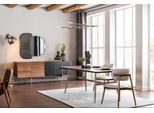 Tavolo Da Pranzo Marrone Di Design Tavoli + 4X Poltroncine Set Da 5 Pezzi