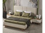 Letto Moderno Letto Imbottito Legno Lusso Camera Da Letto Design Letti Tessile Velluto