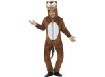 Smiffys - Body (Costume) Per Bambini SM618 (128-134) (Marrone/Bianco)