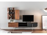 Rtv Lavagna Porta Tv Mensole Credenza Legno Moderno Marrone Soggiorno
