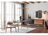 Gruppo Sala Da Pranzo Tavolo Da Pranzo Sedie Credenza 8 Pezzi Tavolo In Legno Marrone Nuovo
