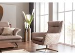 Poltrona Moderna Poltrona Ad Ala Poltrona Cocktail Beige Ecopelle Nuova