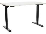 Scrivania Elegante Bianco Nero Tavolo Da Lavoro Regolabile In Altezza