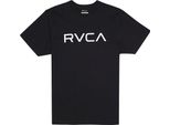 Rvca Big Maglietta A Maniche Corte Nero M Uomo Nero M