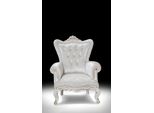 Poltrona Bianca Soggiorno Design Tessile Chesterfield Stile Italiano