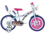 DINO Bikes - Baby Bike 16 LOL Surprise mit Puppensitz und Korb