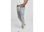 Urban Classics Hose Slim Fit Zip Jeans Lavaggio Chiaro-32/32