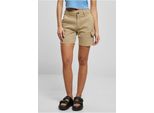 Urban Classics - Pantaloncini Cargo A Vita Alta Da Donna Unionbeige - 33