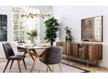 Set Completo Tavolo Da Pranzo 4X Sedie Set Sala Da Pranzo Gruppo Da Pranzo Credenza 7 Pezzi