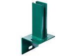 PfostenträGer Alberts, GrüN, B:8,5Cm, Stahl, Bodenanker, FüR Zaunpfosten 60X40 Mm Auf L-Randsteinen, Platte 94X100 Mm