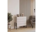 Kommode Otto Home "Jukon, Breite 84 Cm, Moderne Grifflose Kommode", Kaschmir, B:84Cm H:90Cm T:40Cm, Sideboards, Kommode, Schubladenkommode Mit 4 SchubkäSten, Push To Open Funktion