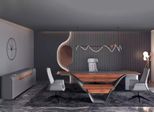 Scrivania Ad Angolo Credenza Tavolino Mobili Da Ufficio Set Da Studio Grigio