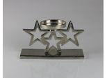 KerzenstäNder Am Design "Aus Aluminium", Silber, B:12Cm H:24Cm, Aluminium, Kerzenhalter, Bxh: 12X24 Cm
